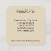 Carte De Visite Carré Traingles géométriques de formes de lentille (Dos)