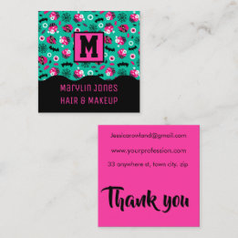 CARTE DE VISITE CARRÉ TRAITEMENTS SPOKKY HALLOWEEN