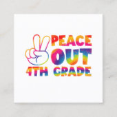 Carte De Visite Carré Tranquillité 4e année Teinture Dernière 4e jour 4e (Devant)