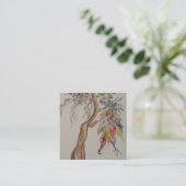 Carte De Visite Carré Transcender l'arbre ancestral (Debout devant)