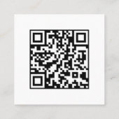 Carte De Visite Carré TripAdvisor QR | Custom Business Feedback Link (Dos)