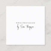 Carte De Visite Carré Triple Icon & QR Code Entreprise Social Media Gold (Dos)