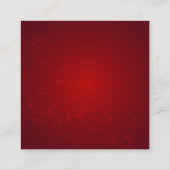 Carte De Visite Carré Trois Roses de bijoux (Dos)