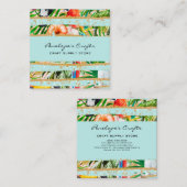 Carte de visite Carré tropical (Devant / Derrière)