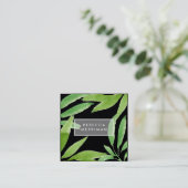 Carte De Visite Carré Tropiques de minuit (Debout devant)