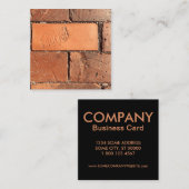 Carte De Visite Carré trottoir en brique (Devant / Derrière)