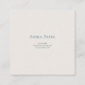 Carte De Visite Carré Turquoise Pine Tree Desert Landscape Artistic (Dos)