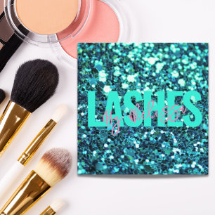 Carte De Visite Carré Typographie tendance Beauté Maquillage Artiste Las