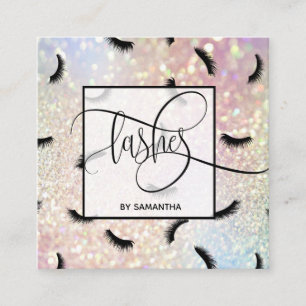 Carte De Visite Carré Un bon nombre de motif de mèches d'artiste de