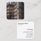 Carte De Visite Carré Under Construction (Devant / Derrière)
