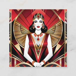 Carte De Visite Carré Une femme fatale est une femme dangereuse et sédui