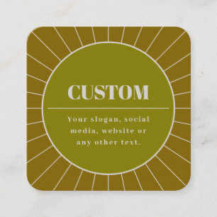 Carte De Visite Carré Unique Modèle de conception modifiable inspiré par