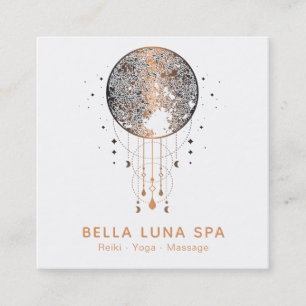 Carte De Visite Carré Univers lunaire de chaman de lune de cosmos de *~*