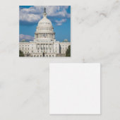 Carte De Visite Carré US Capitol Building (Devant / Derrière)