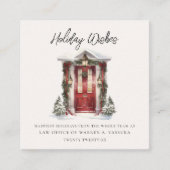 Carte De Visite Carré Vacances Modernes (Devant)