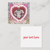 Carte De Visite Carré Valentine's Day Card for Classmates (Devant / Derrière)