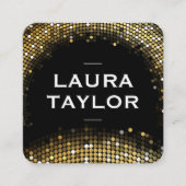 Carte De Visite Carré Variation noire de la séquence d'or (Devant)