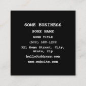 CARTE DE VISITE CARRÉ VENTE DE COEUR [AMOUR] (Dos)