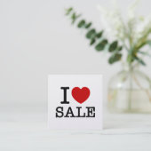 CARTE DE VISITE CARRÉ VENTE DE COEUR [AMOUR] (Debout devant)