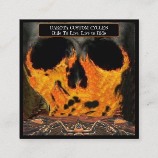 Carte De Visite Carré Ventes et services de moto (Devant)