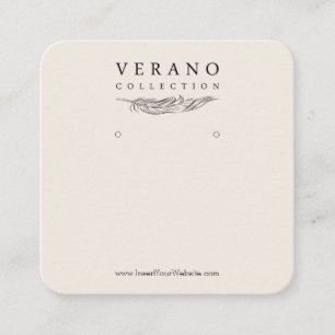 Carte De Visite Carré Verano Earring