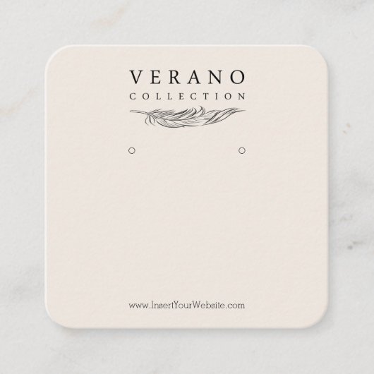 Carte De Visite Carré Verano Earring (Devant)