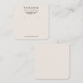Carte De Visite Carré Verano Earring (Devant / Derrière)