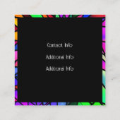 Carte De Visite Carré Verre de Faux (Dos)