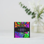 Carte De Visite Carré Verre de Faux (Debout devant)