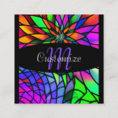 Carte De Visite Carré Verre de Faux (Devant)