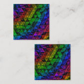 Carte De Visite Carré Verre de fierté (Devant / Derrière)