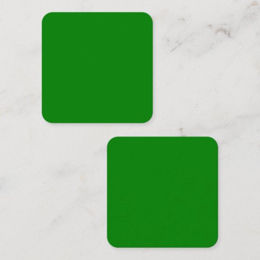 Carte de visite Carré vert (Devant / Derrière)
