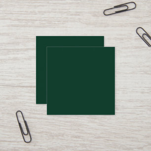 Carte de visite Carré vert foncé