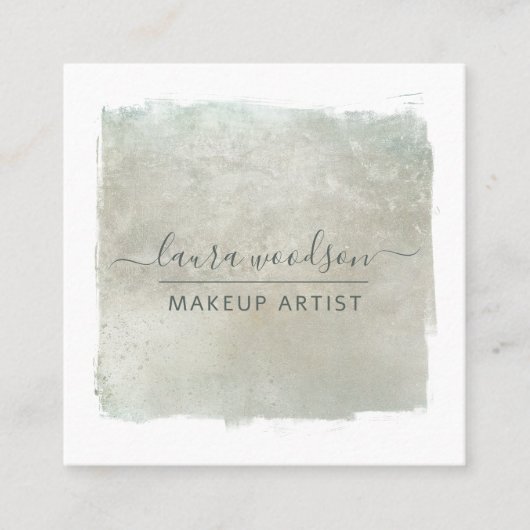 Carte De Visite Carré Vert moderne (Devant)