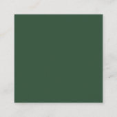 Carte De Visite Carré Vert Pin (Dos)