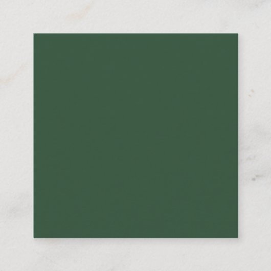 Carte De Visite Carré Vert Pin (Devant)