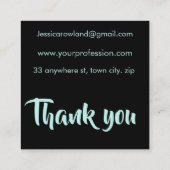 CARTE DE VISITE CARRÉ VIBES DE TÉMOIN HALLOWEEN (Dos)