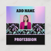 CARTE DE VISITE CARRÉ VIBES TÉMOINS HOLOGRAPHIQUES (Devant)