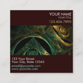 Carte De Visite Carré Vibrations magiques Abstrait Art Professional (Dos)