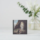 Carte De Visite Carré Vierge Marie de Lourdes (Debout devant)