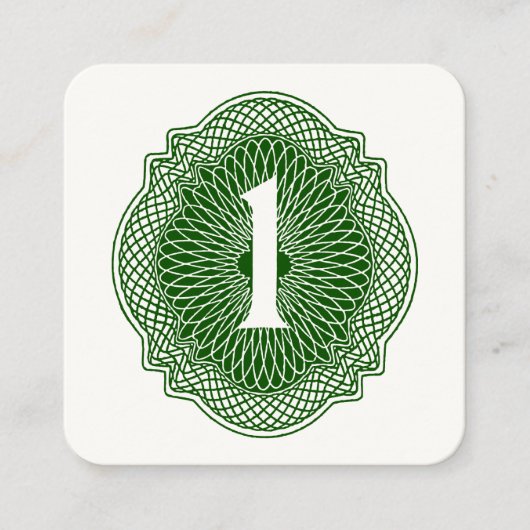 Carte De Visite Carré Vieux argent (Devant)