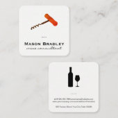 Carte De Visite Carré Vin à vin (Devant / Derrière)