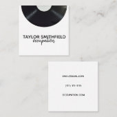 Carte De Visite Carré vinyle (Devant / Derrière)