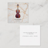 Carte de visite Carré violoniste (Devant / Derrière)