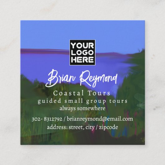 Carte De Visite Carré Visites côtières (Devant)