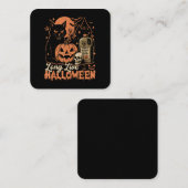 Carte De Visite Carré Vive Halloween (Devant / Derrière)