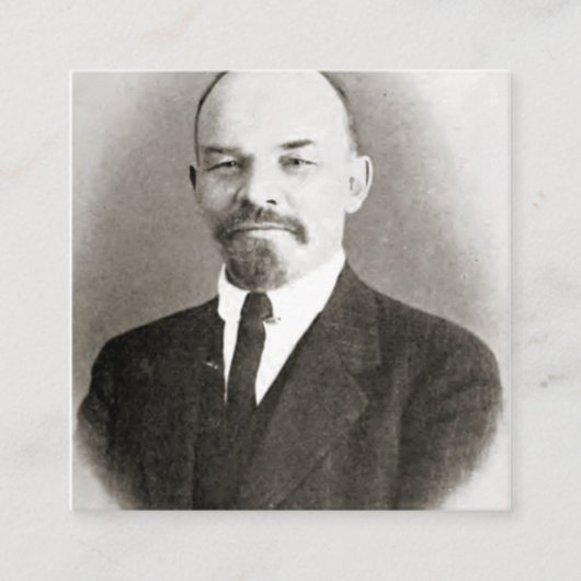 Carte De Visite Carré Vladimir Lenin Portrait (Devant)