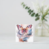 Carte De Visite Carré Voler haut, belle âme (Debout devant)