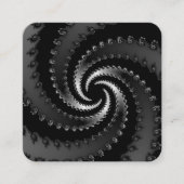 Carte De Visite Carré Vortex foncé fractal (Devant)