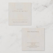 Carte De Visite Carré Votre prochain rendez-vous minimum neutre texturé (Devant / Derrière)